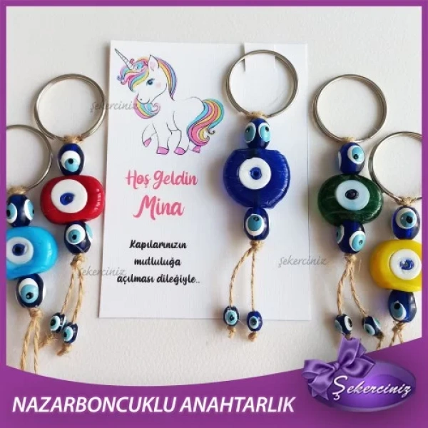 Bebek Şekeri Nazar Boncuğu Anahtarlık - BB046