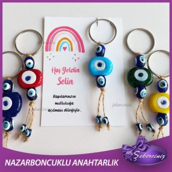 Bebek Şekeri Nazar Boncuğu Anahtarlık - BB047