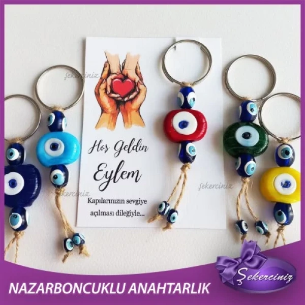 Bebek Şekeri Nazar Boncuğu Anahtarlık - BB048