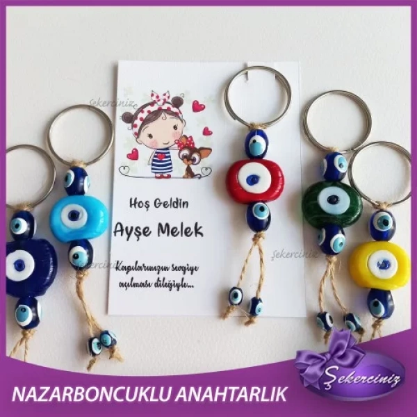 Bebek Şekeri Nazar Boncuğu Anahtarlık - BB049