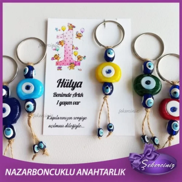 Bebek Şekeri Nazar Boncuğu Anahtarlık - BB051
