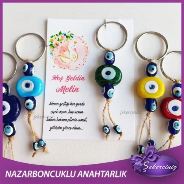 Bebek Şekeri Nazar Boncuğu Anahtarlık - BB053