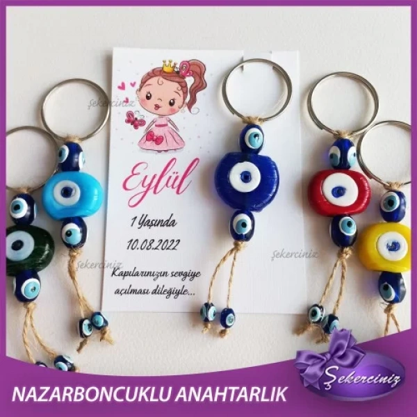 Bebek Şekeri Nazar Boncuğu Anahtarlık - BB054