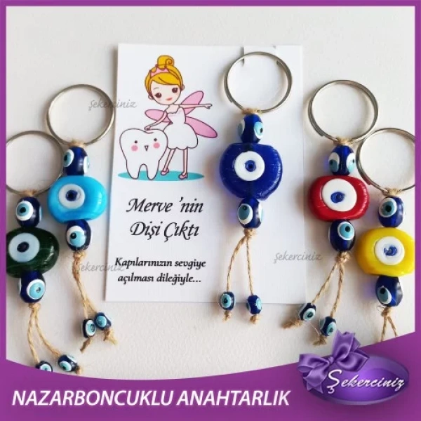 Nazarboncuklu Hediyelik Anahtarlık, Bebek Hediyelikleri - BB055