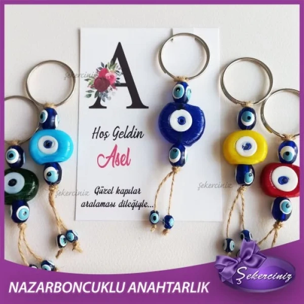 Bebek Şekeri Nazar Boncuğu Anahtarlık - BB060