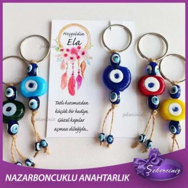 Bebek Şekeri Nazar Boncuğu Anahtarlık - BB062