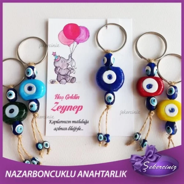 Bebek Şekeri Nazar Boncuğu Anahtarlık - BB066