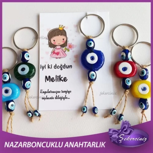 Nazarboncuklu Hediyelik Anahtarlık, Bebek Hediyelikleri - BB067