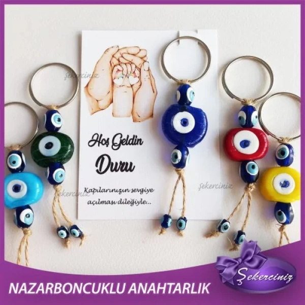 Bebek Şekeri Nazar Boncuğu Anahtarlık - BB069