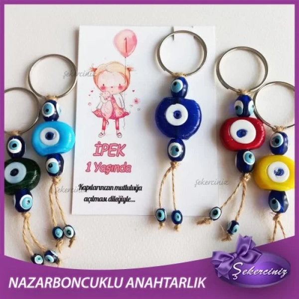 Bebek Şekeri Nazar Boncuğu Anahtarlık - BB070