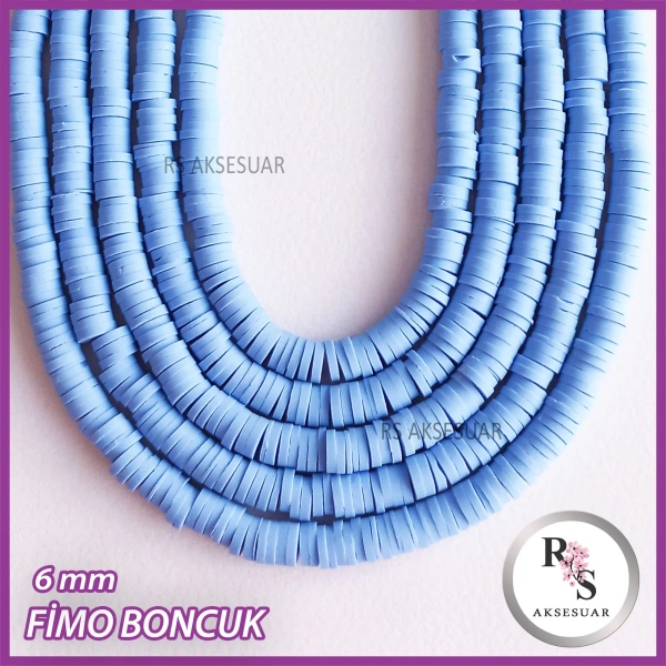 6 mm Fimo Boncuk -1 dizi