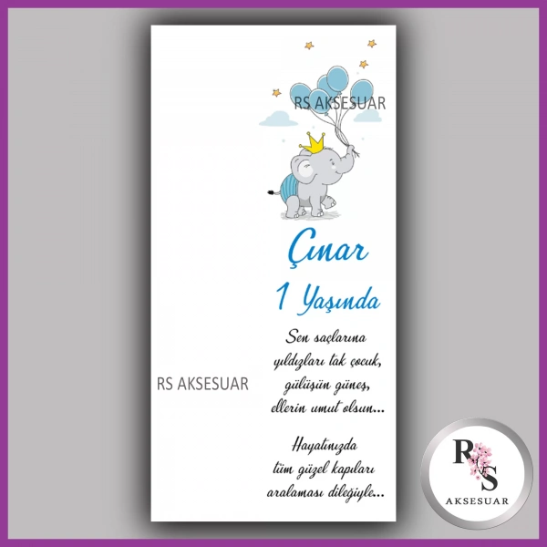 Hediyelik Kartı - Bebek, Doğum Günü Fon Kartı -rs08