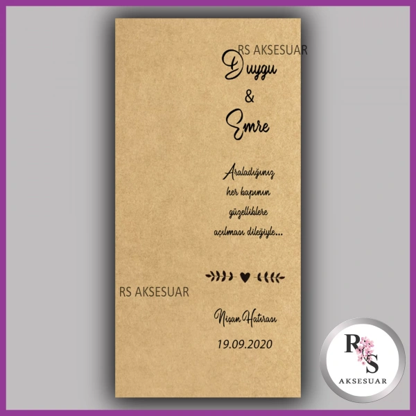 Hediyelik Kartı - Bebek, Doğum Günü Kişiye Özel Kart -rs14