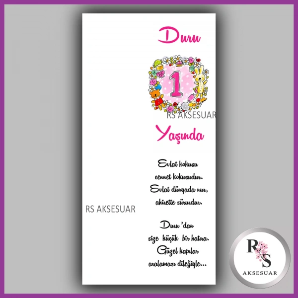 Makrome Anahtarlık İsim Kartı - rs18