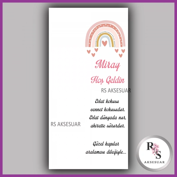 Hediyelik Kartı - Bebek, Doğum Günü Sunum kartı -rs19