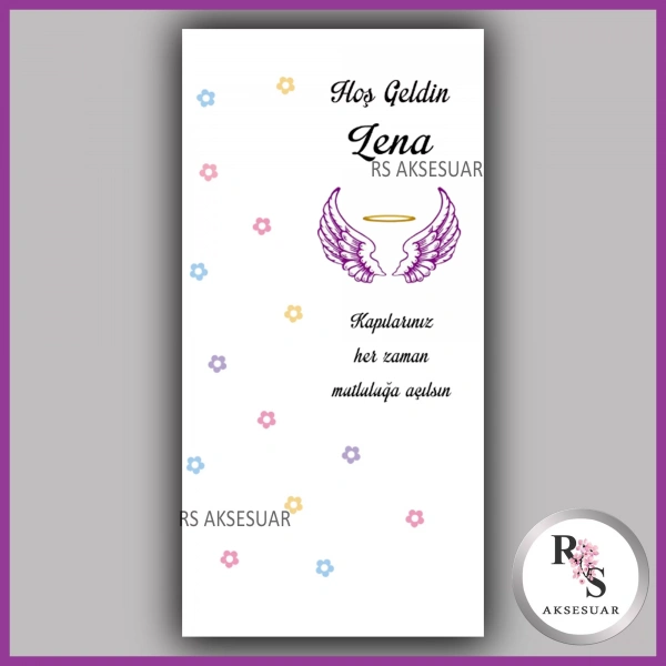 Makrome Anahtarlık İsim Kartı - rs28