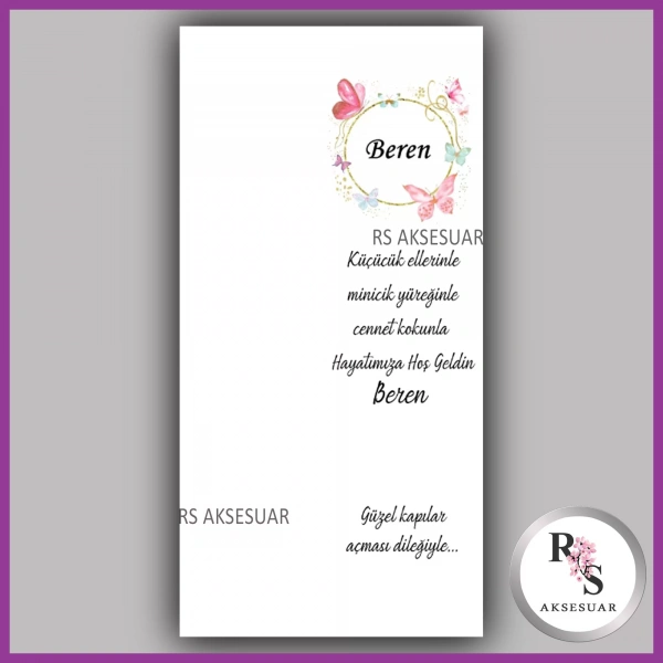 Hediyelik Kartı - Bebek, Doğum Günü Fon Kartı - rs37