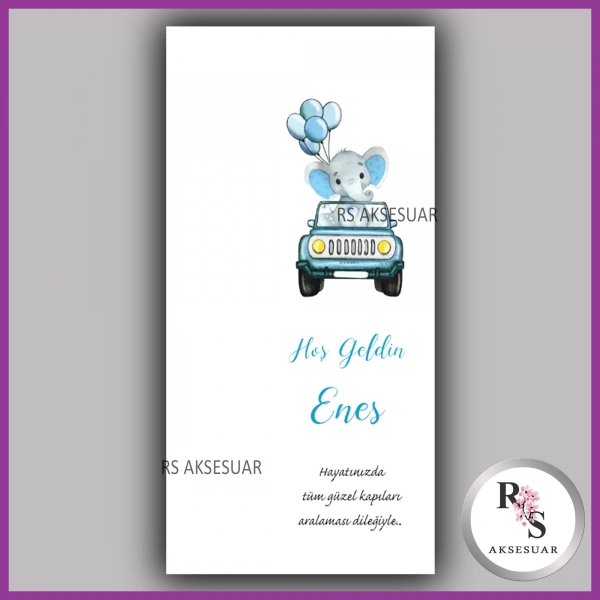 Hediyelik Kartı - Bebek, Doğum Günü Fon Kartı - rs40