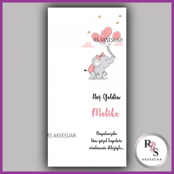 Hediyelik Kartı - Bebek, Doğum Günü Fon Kartı - rs43