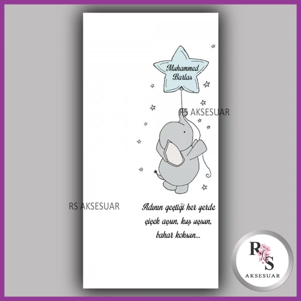 Hediyelik Kartı - Bebek, Doğum Günü Fon Kartı - rs50