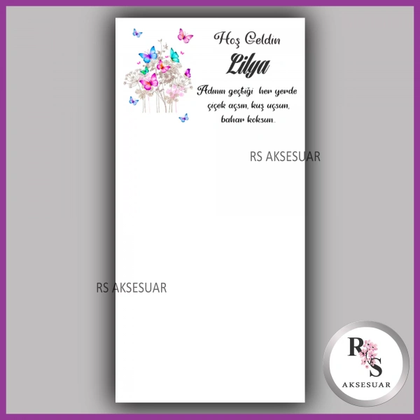 Makrome Anahtarlık İsim Kartı -rs51