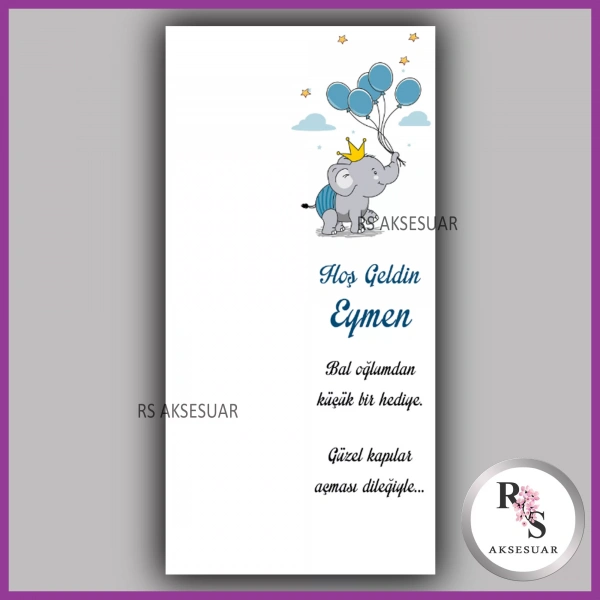 Makrome Anahtarlık İsim Kartı -rs53