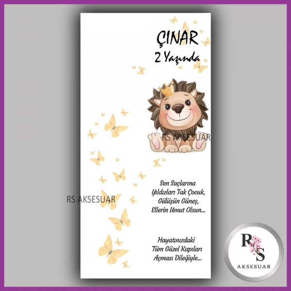 Makrome Anahtarlık İsim Kartı -rs56