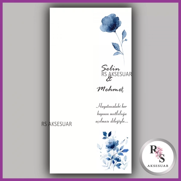 Hediyelik Kartı - Düğün, Nişan, Kına Fon Kartı - rs59