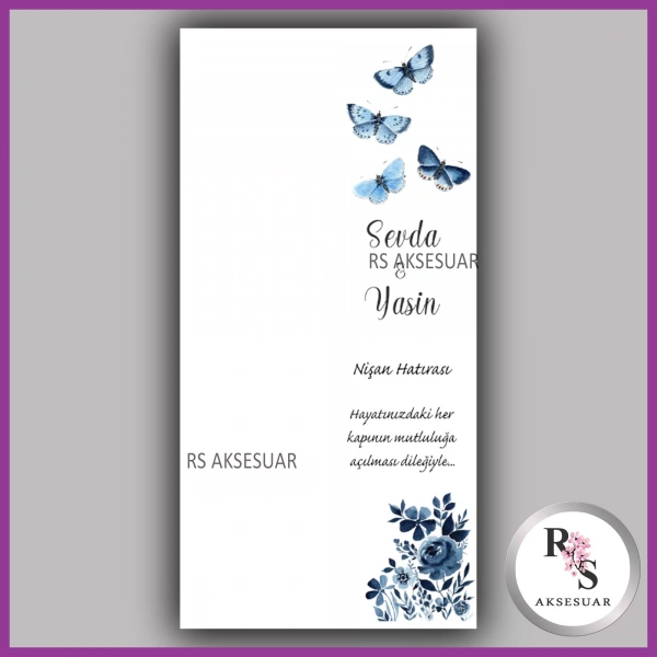 Hediyelik Kartı - Düğün, Nişan, Kına Fon Kartı - rs60