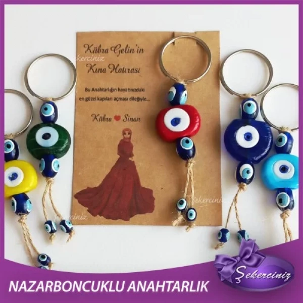 Nikah Şekeri | Kına | Nişan | Söz Hediyeliği Anahtarlık - NS003