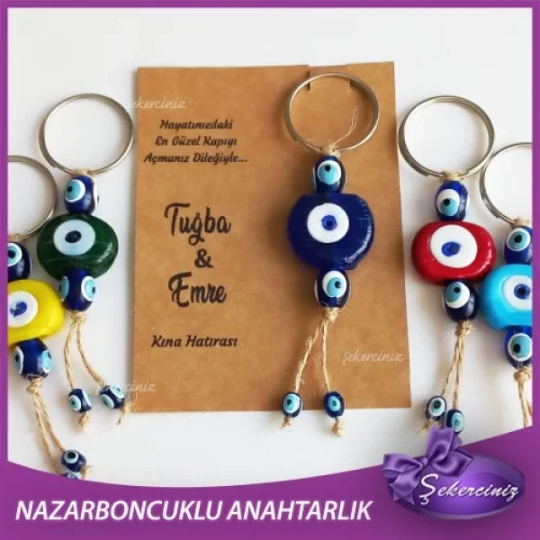 Nikah Şekeri | Kına | Nişan | Söz Hediyeliği Anahtarlık - NS005