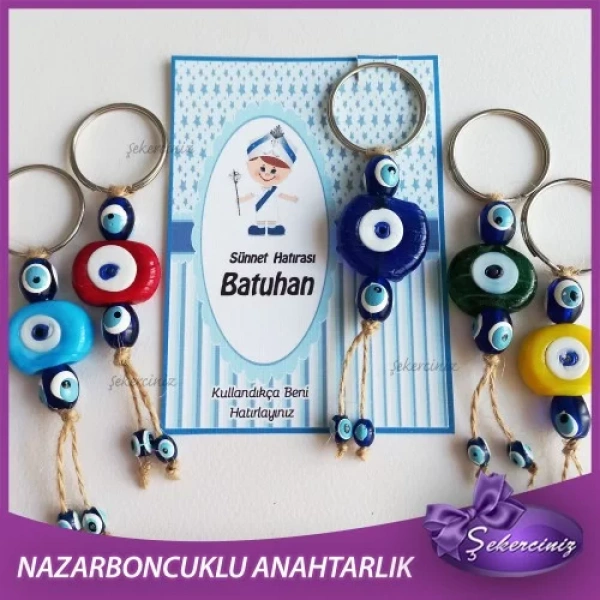 Sünnet Şekeri Nazar Boncuğu Anahtarlık - SS004
