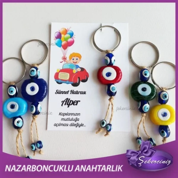 Sünnet Şekeri Nazar Boncuğu Anahtarlık - SS005