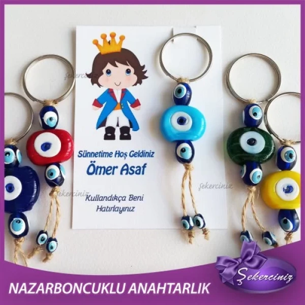 Sünnet Şekeri Nazar Boncuğu Anahtarlık - SS007