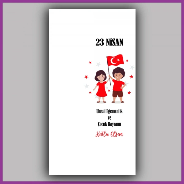 23 Nisan Çocuk Bayramı Temalı Anahtarlık Kartı - ÇB21