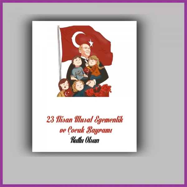 23 Nisan Çocuk Bayramı Temalı Bileklik Kartı - ÇB03