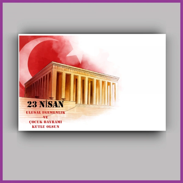 23 Nisan Çocuk Bayramı Temalı Yıldız Anahtarlık Kartı - ÇB09