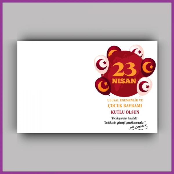 23 Nisan Çocuk Bayramı Temalı Yıldız Anahtarlık Kartı - ÇB13
