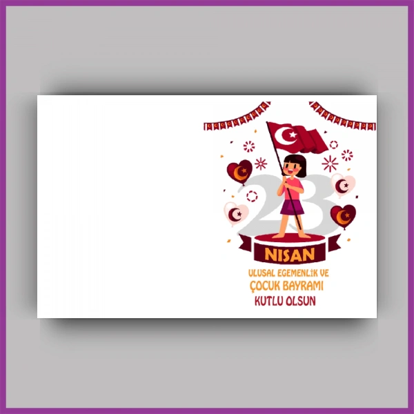 23 Nisan Çocuk Bayramı Temalı Yıldız Anahtarlık Kartı - ÇB18