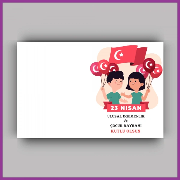 23 Nisan Çocuk Bayramı Temalı Yıldız Anahtarlık Kartı - ÇB32