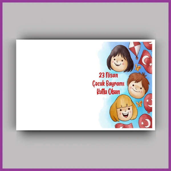 23 Nisan Çocuk Bayramı Temalı Yıldız Anahtarlık Kartı - ÇB45