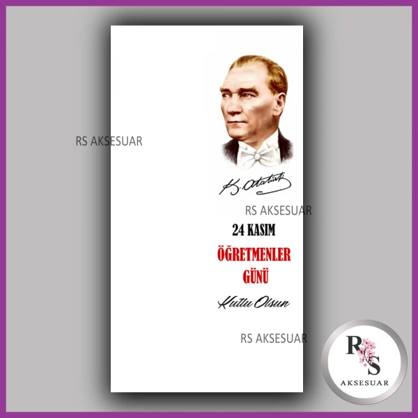 24 Kasım Öğretmenler Günü Hediyelik İsim Kartı - ÖG16