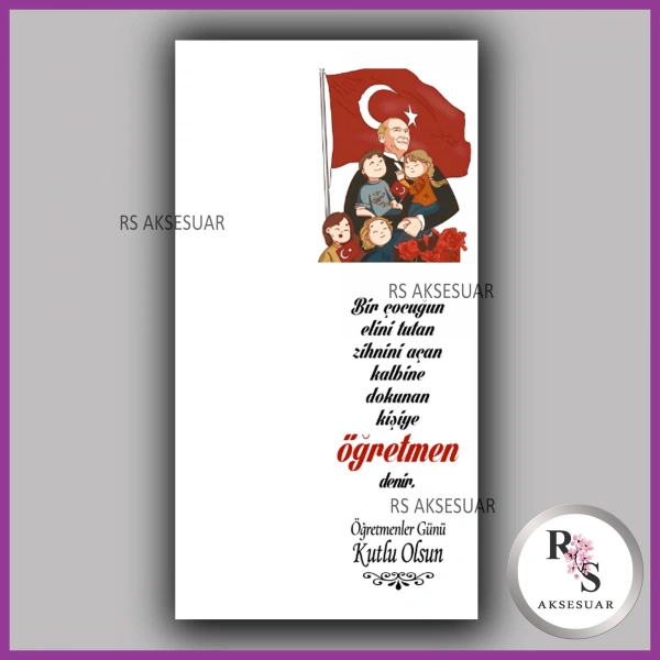 24 Kasım Öğretmenler Günü Hediyelik İsim Kartı - ÖG18