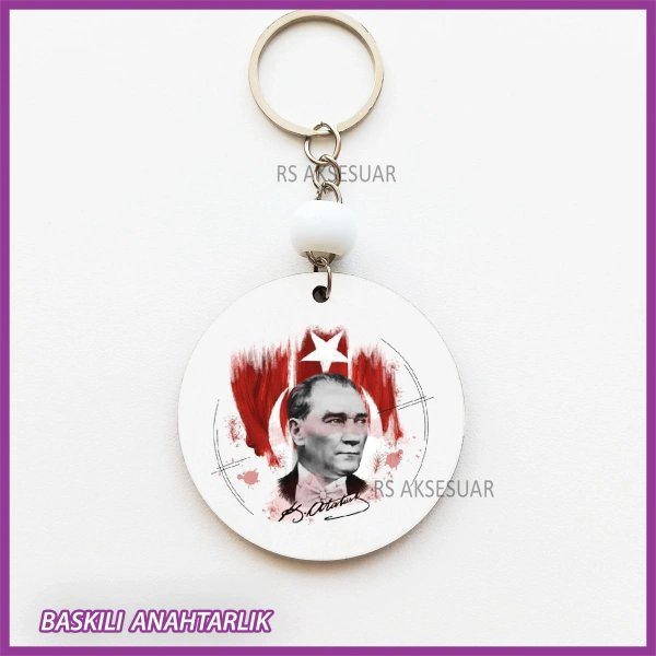 29 Ekim Cumhuriyet Bayramı Baskılı Anahtarlık
