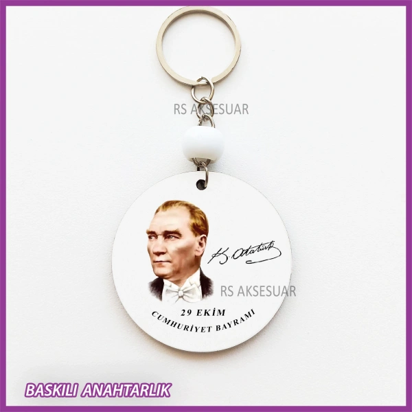 29 Ekim Cumhuriyet Bayramı Baskılı Anahtarlık
