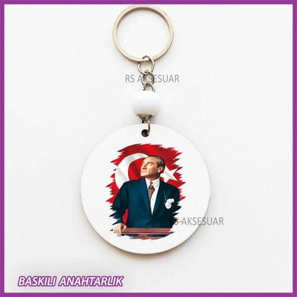 29 Ekim Cumhuriyet Bayramı Baskılı Anahtarlık