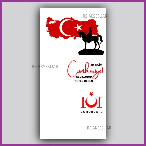 29 Ekim Cumhuriyet Bayramı Hediyelik İsim Kartı