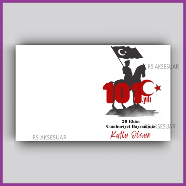 29 Ekim Cumhuriyet Bayramı Hediyelik İsim Kartı