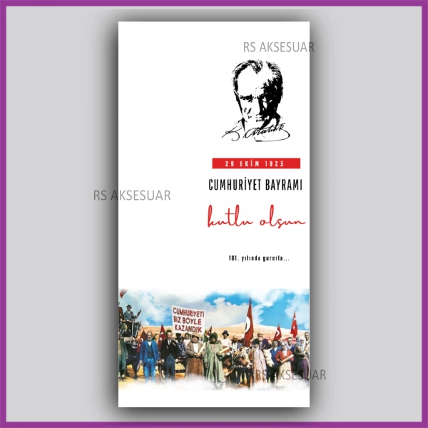 29 Ekim Cumhuriyet Bayramı Hediyelik İsim Kartı