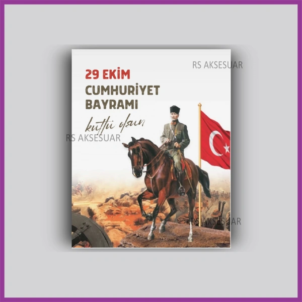 29 Ekim Cumhuriyet Bayramı Hediyelik İsim Kartı